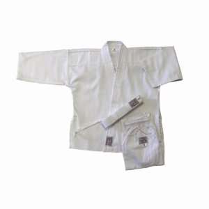  Amber Sports Karate Uniform Medium Weight 8 oz White Size 