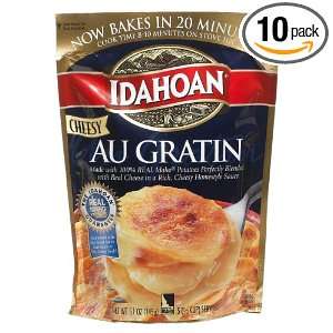 Idahoan Cheesy Au Gratin Potatoes Mix, 5 Ounce Packages (Pack of 10 