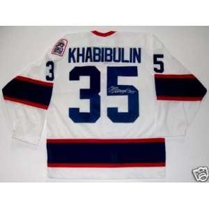  Nikolai Khabibulin Winnipeg Jets Signed Ccm Jersey Coa 
