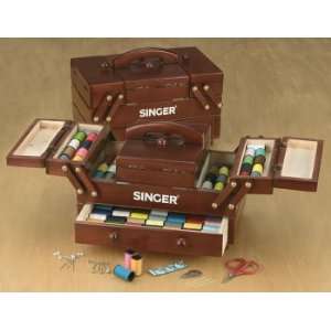 Deluxe Singer® Wooden Sewing Box